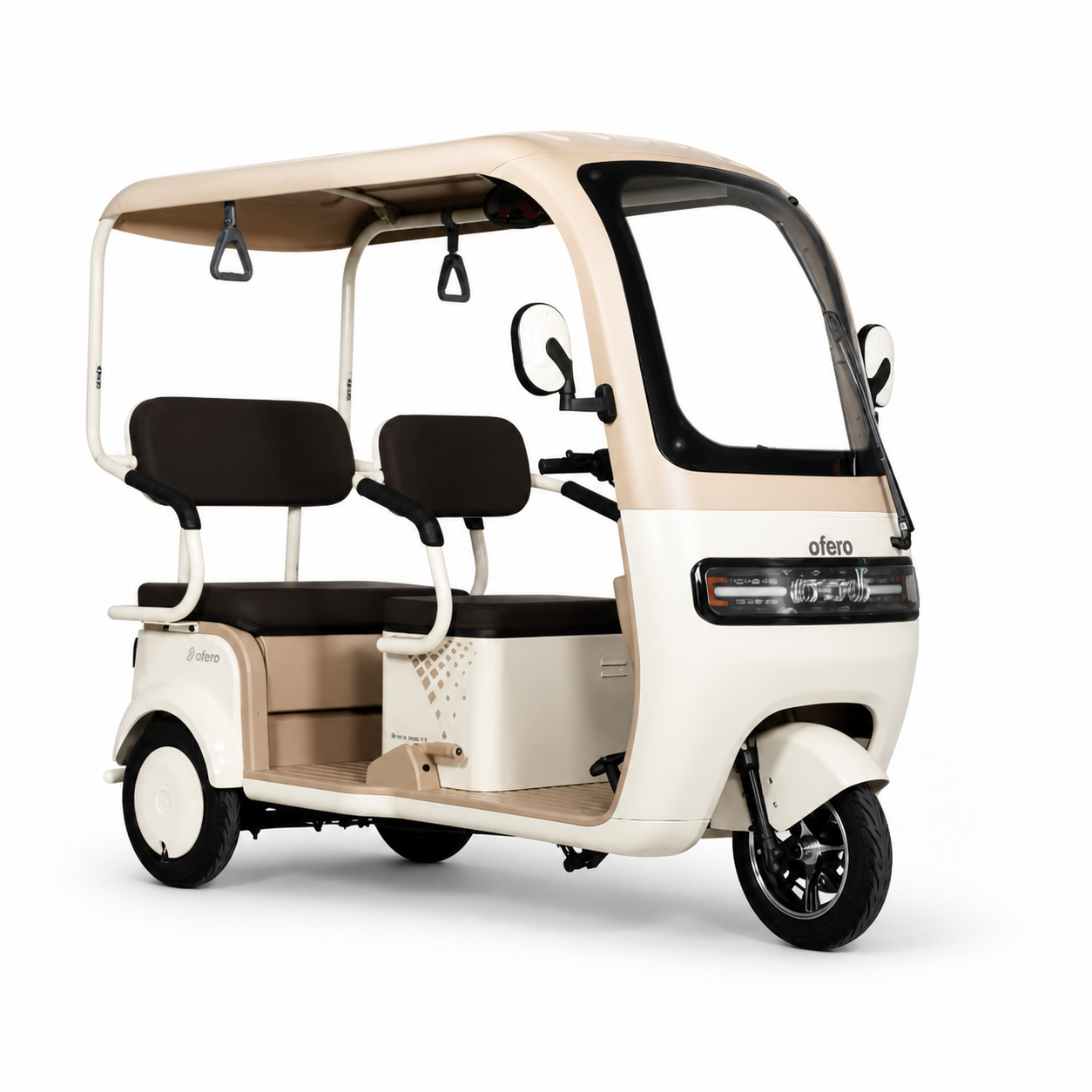 Cream Ofero Agila family e-trike