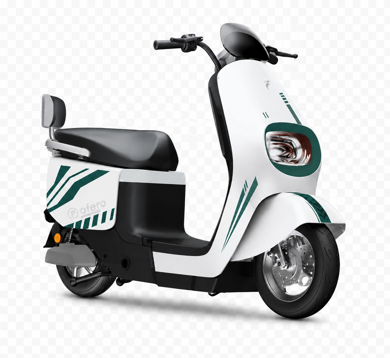 Ofero Stareer Motor in white and green