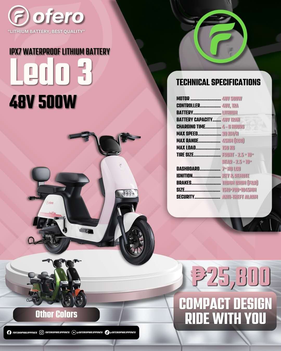 Ofero Ledo 3 compact e-bike
