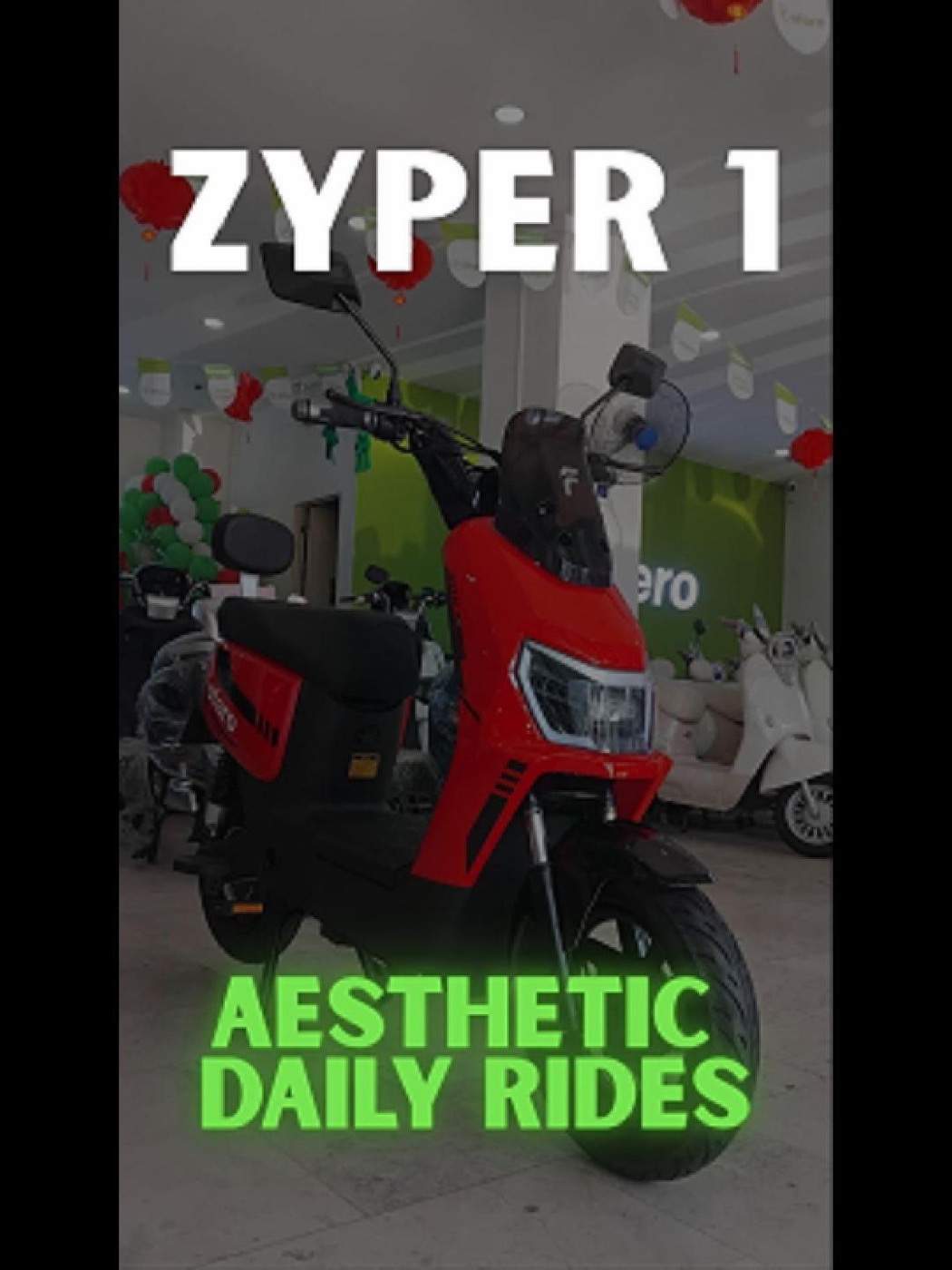 Ofero Zyper 1 red compact e-bike branch display video cover